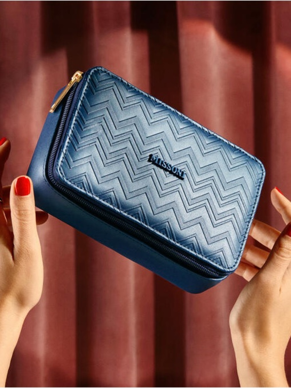 Missoni x Delta Blue Cosmetic Bag NWOT